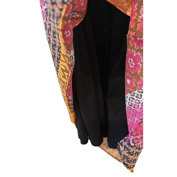 Coco Bianco Boho Print Halter Tunic Top S Multicolor Orange Pink  Festival EUC - Picture 4 of 6